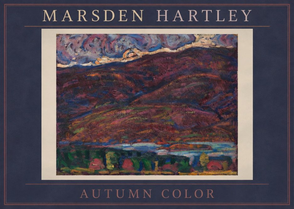 Marsden Hartley Autumn Color No2 - Plakat