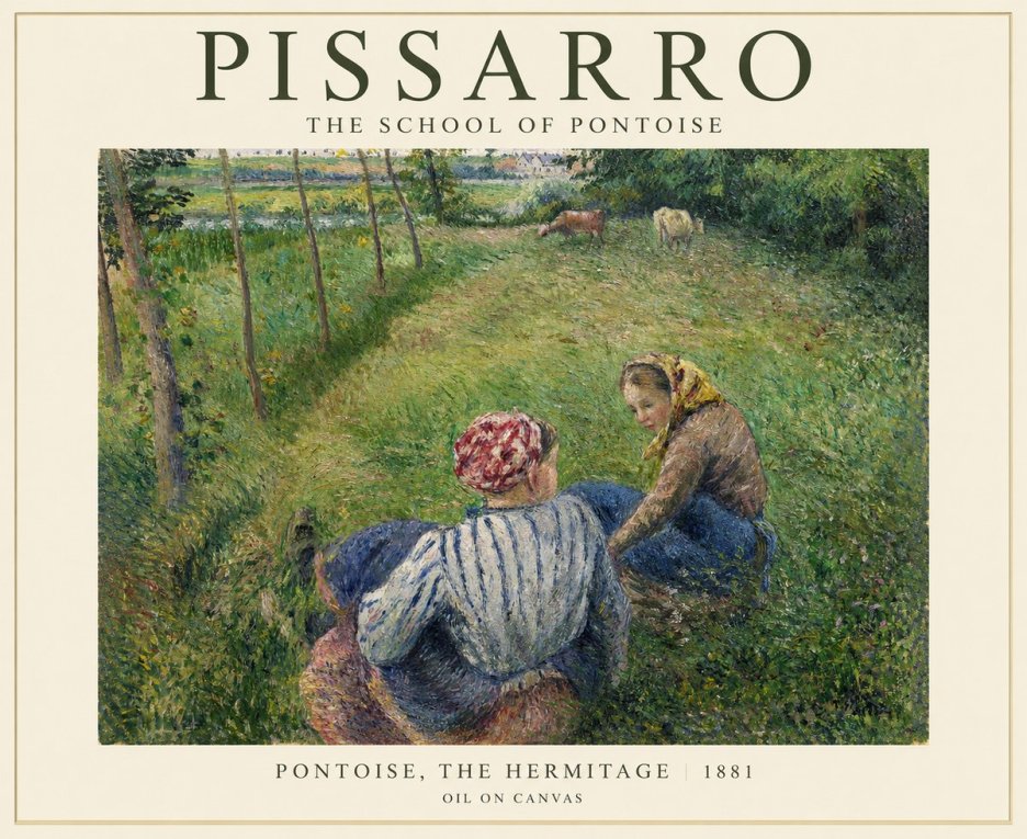 Pissarro Pontoise, the Hermitage No1 - Plakat