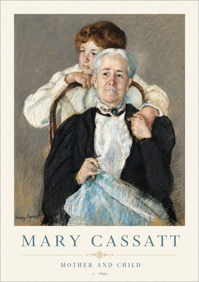 Mary Cassatt Mother and Child V No6 - Plakat