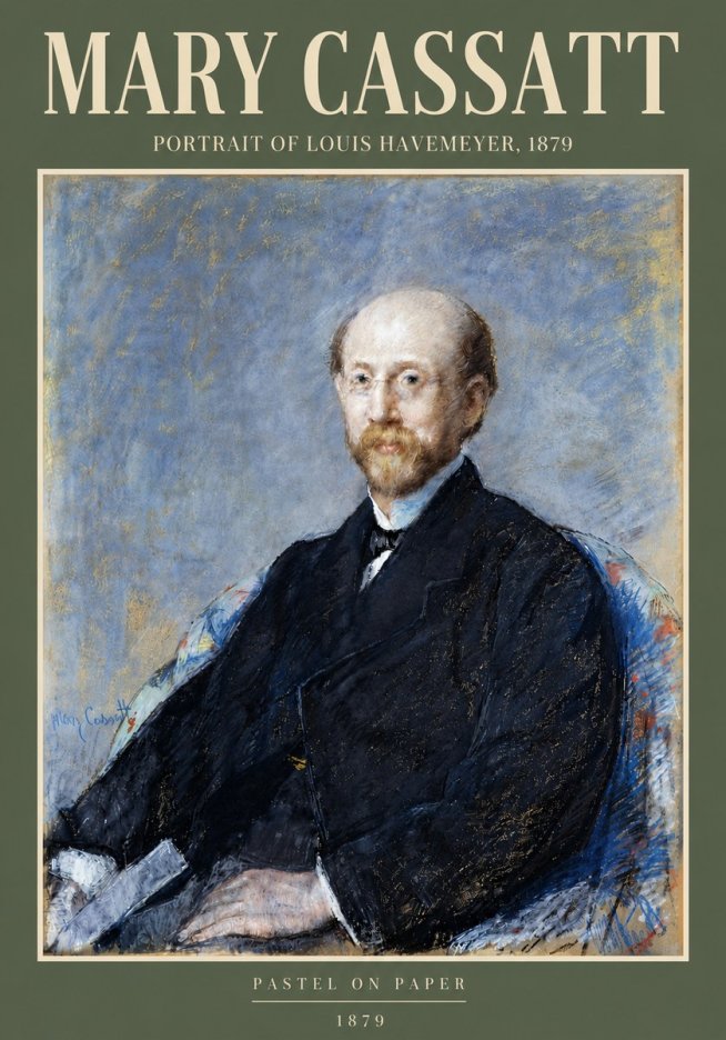 Mary Cassatt Portrait of Louis Havemeyer No6 - Plakat