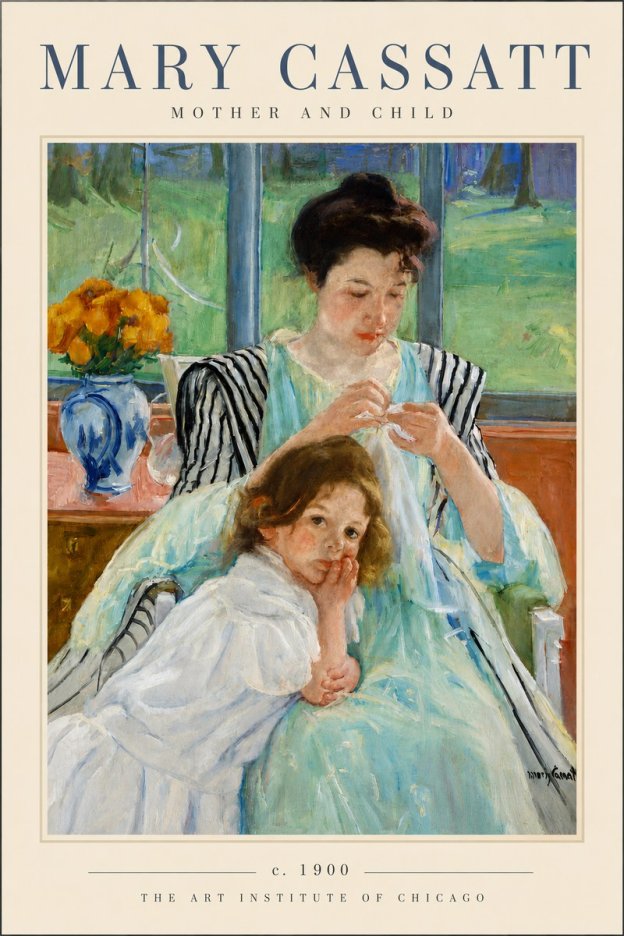 Mary Cassatt Mother and Child VII No4 - Plakat