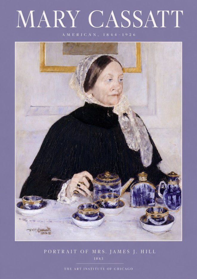 Mary Cassatt Portrait of Mrs. James J. Hill No2 - Plakat