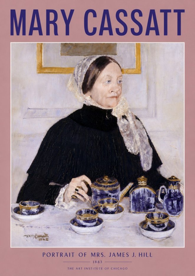 Mary Cassatt Portrait of Mrs. James J. Hill No4 - Plakat