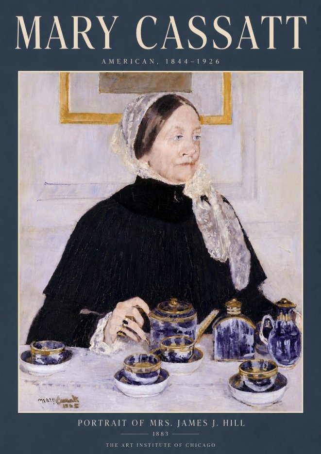 Mary Cassatt Portrait of Mrs. James J. Hill No6 - Plakat