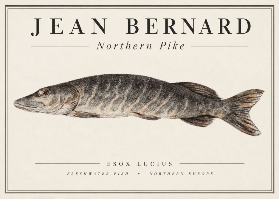 Jean Bernard Australian Lungfish No2 - Plakat