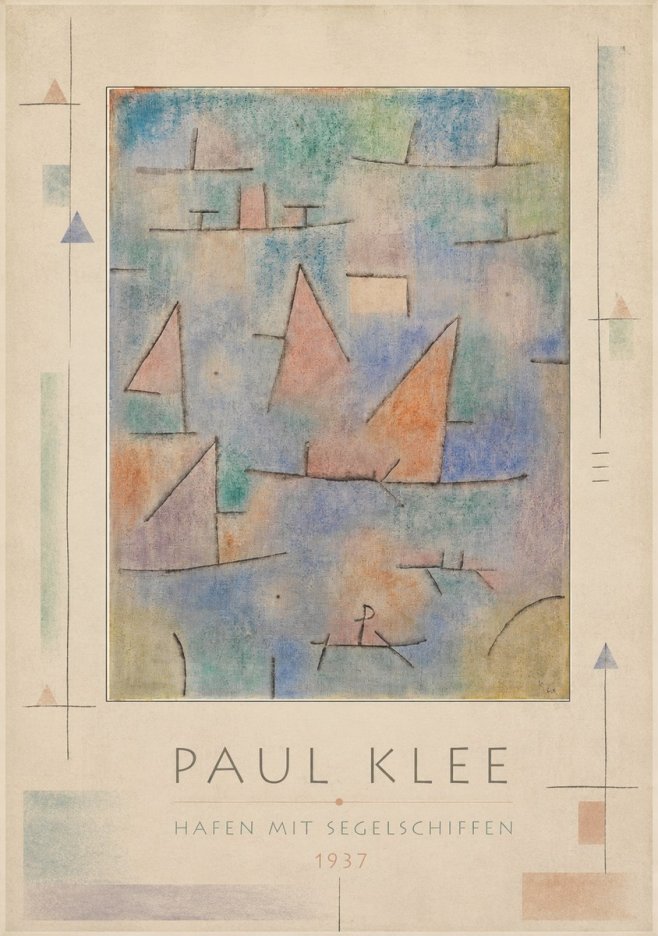 Paul Klee Hafen Mit Segelschiffen No3 - Plakat