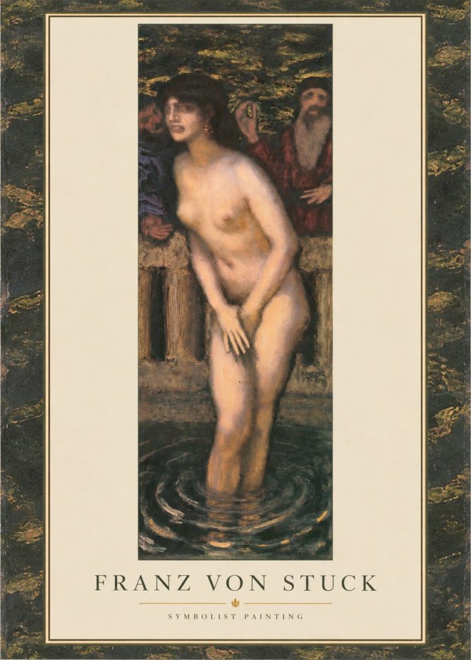 Franz von Stuck Susanna No1 - Plakat