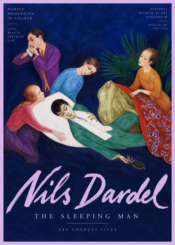 Nils Dardel The Sleeping Man No6 - Plakat