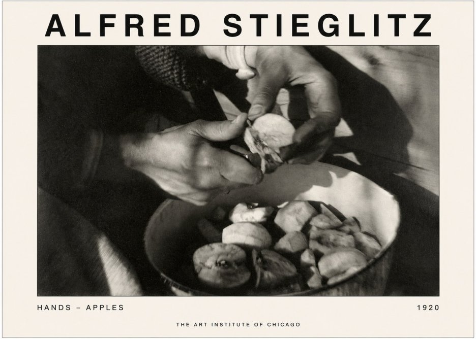 Alfred Stieglitz Hands - Apples No1 - Plakat