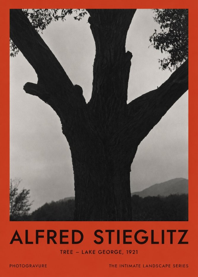 Alfred Stieglitz Tree - Lake George, 1921 No2 - Plakat