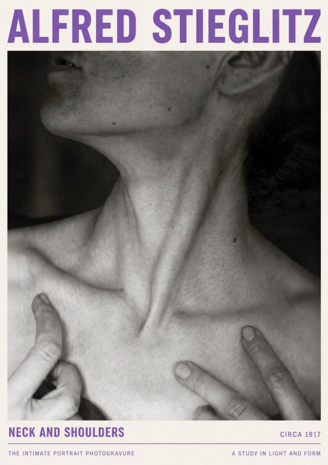 Alfred Stieglitz Neck and Shoulders No4 - Plakat