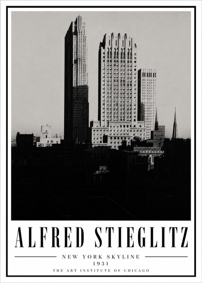 Alfred Stieglitz New York Skyline No5 - Plakat