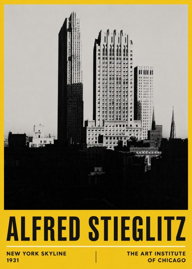 Alfred Stieglitz New York Skyline No6 - Plakat