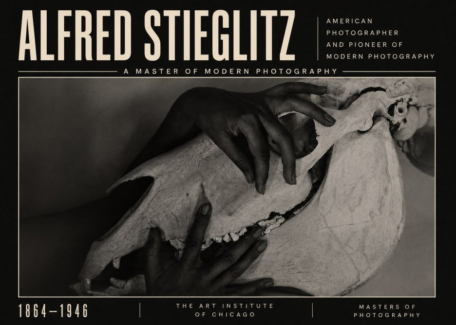 Alfred Stieglitz Georgia O'keeffe - Hands and Skull No5 - Plakat