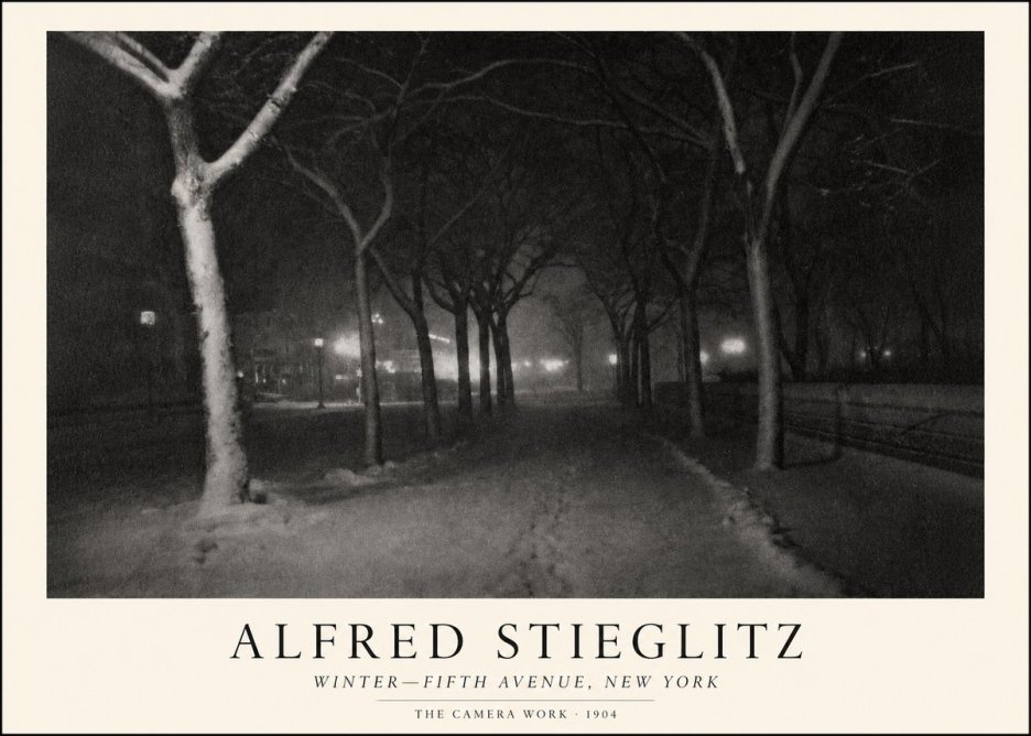 Alfred Stieglitz Winter—fifth Avenue, New York No1 - Plakat