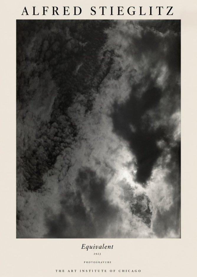 Alfred Stieglitz Equivalent V No1 - Plakat