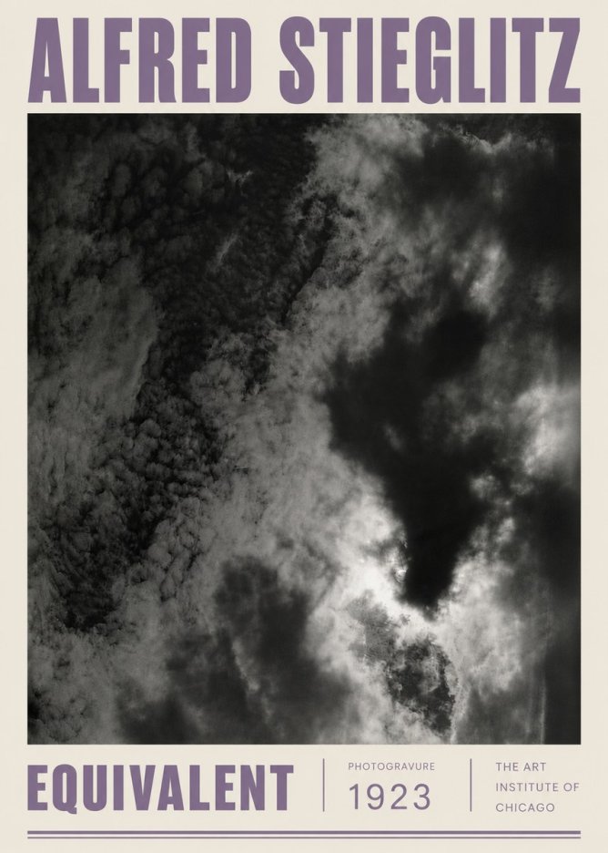 Alfred Stieglitz Equivalent V No5 - Plakat