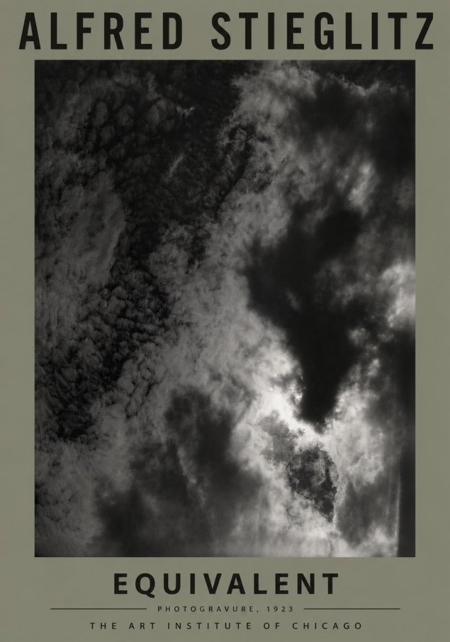 Alfred Stieglitz Equivalent V No6 - Plakat