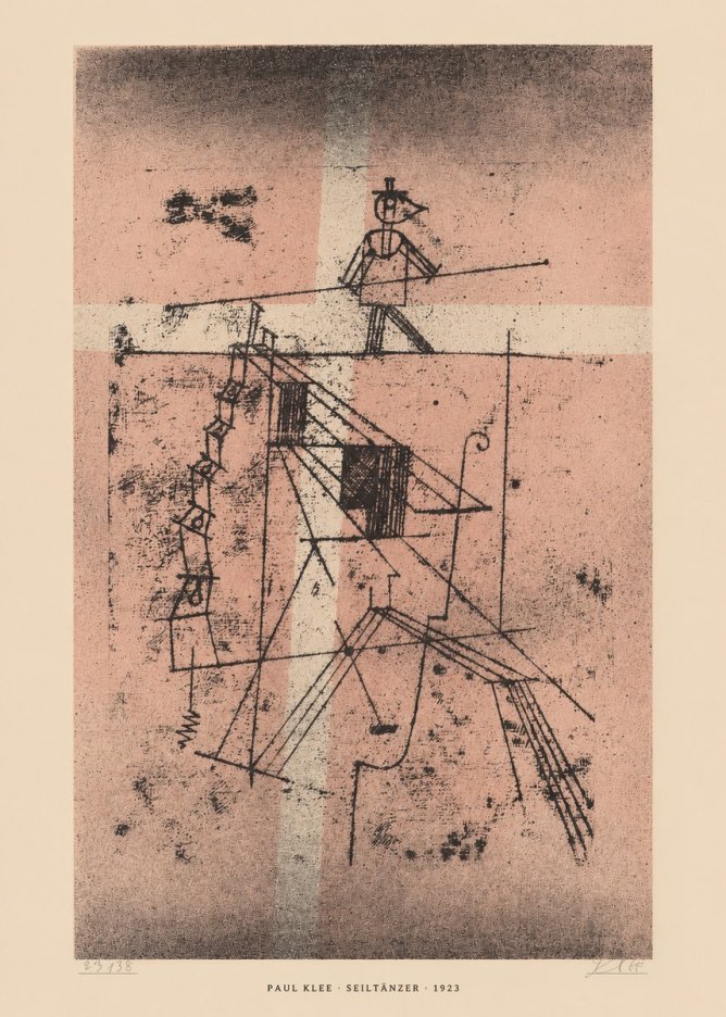 Paul Klee Seiltänzer III No6 - Plakat