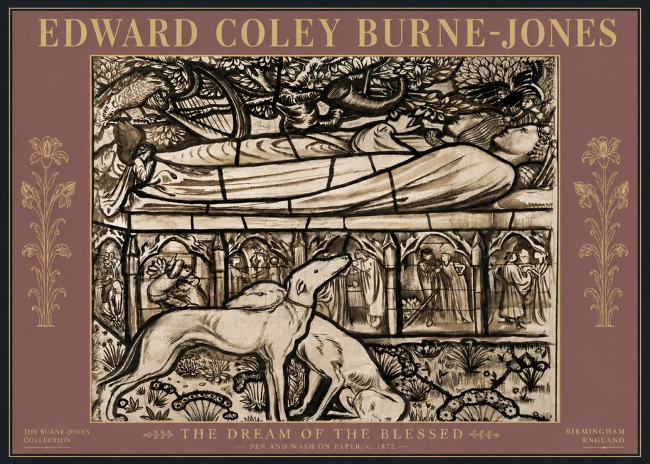 Edward Burne-Jones The Dream of the Blessed No6 - Plakat