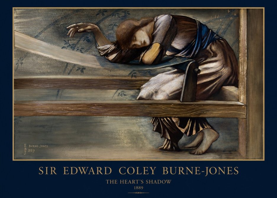 Edward Burne-Jones The Heart's Shadow No1 - Plakat