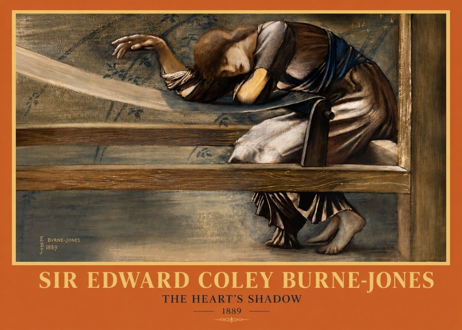 Edward Burne-Jones The Heart's Shadow No3 - Plakat