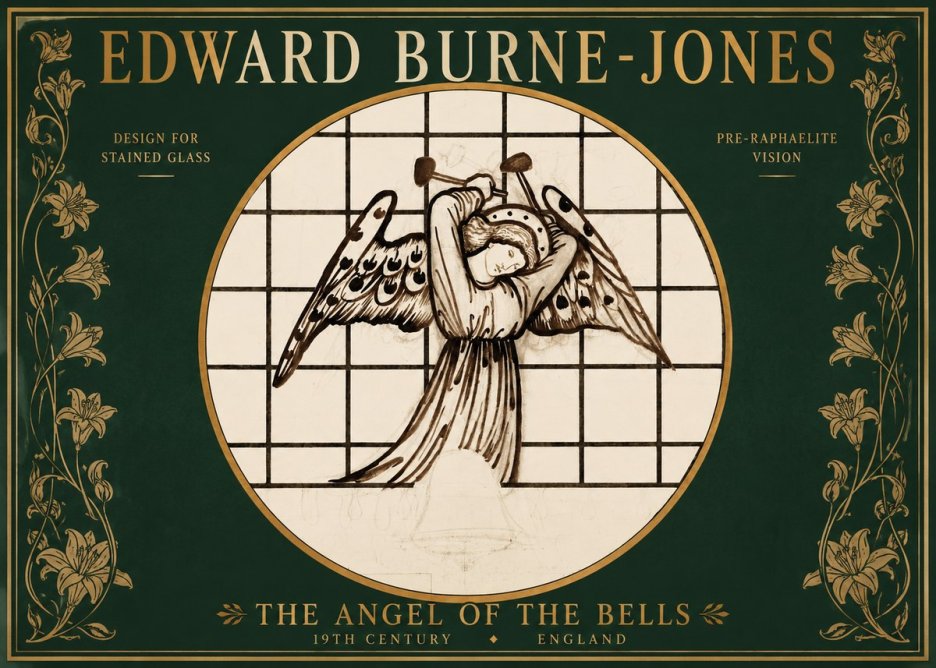 Edward Burne-Jones The Angel of the Bells No2 - Plakat
