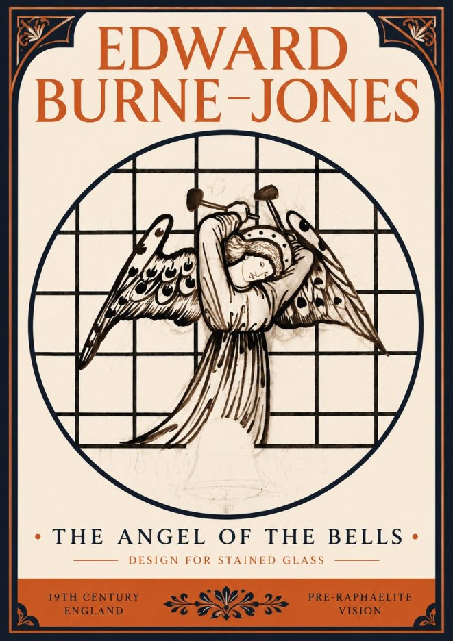 Edward Burne-Jones The Angel of the Bells No3 - Plakat