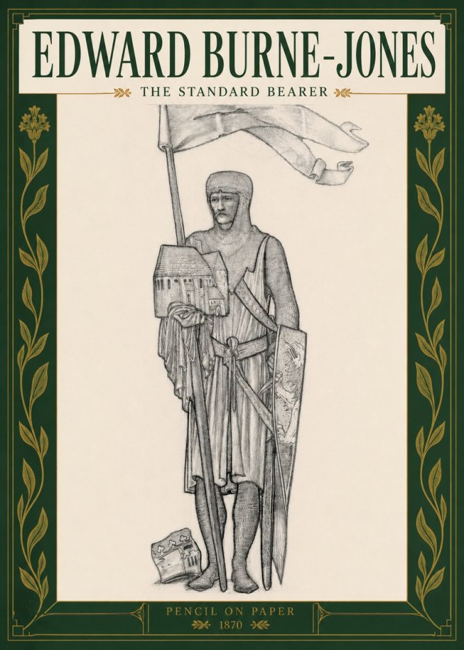 Edward Burne-Jones The Standard Bearer No3 - Plakat