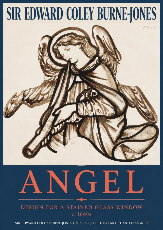 Edward Burne-Jones Angel No2 - Plakat