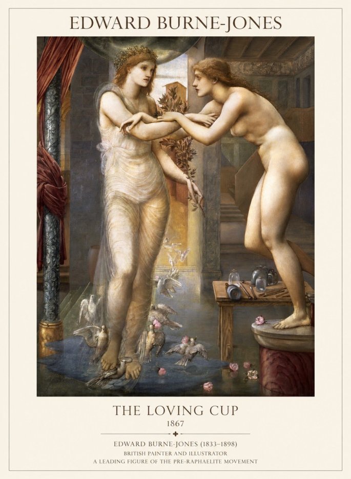 Edward Burne-Jones The Loving Cup No1 - Plakat