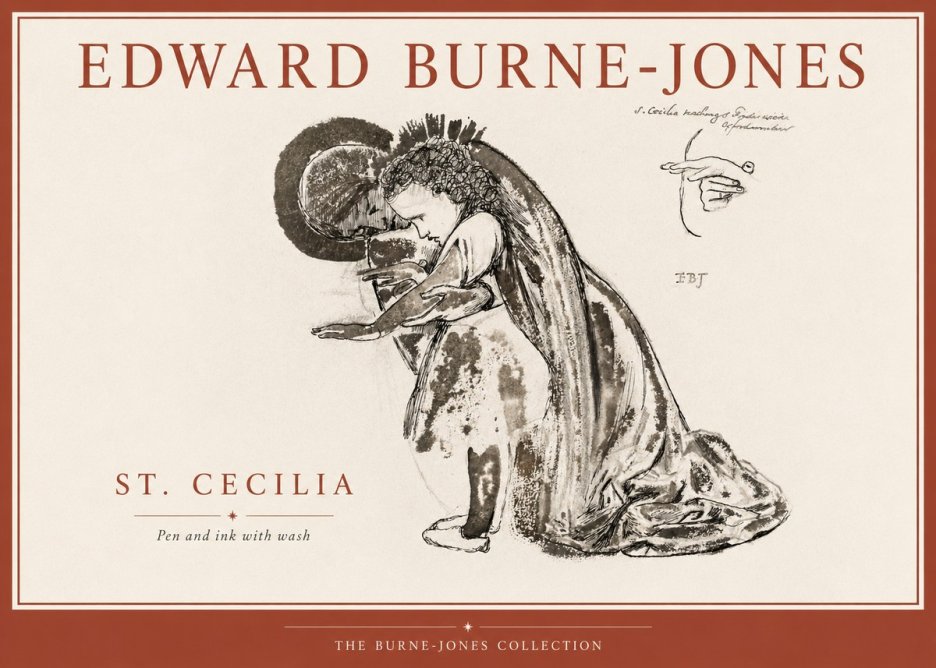 Edward Burne-Jones St. Cecilia No4 - Plakat