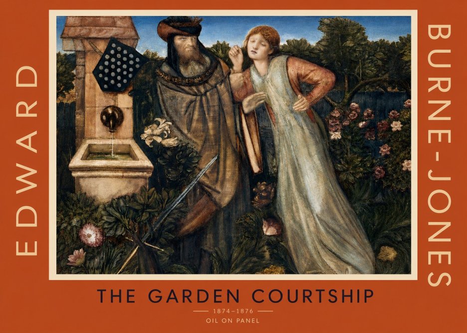 Edward Burne-Jones The Garden Courtship No3 - Plakat