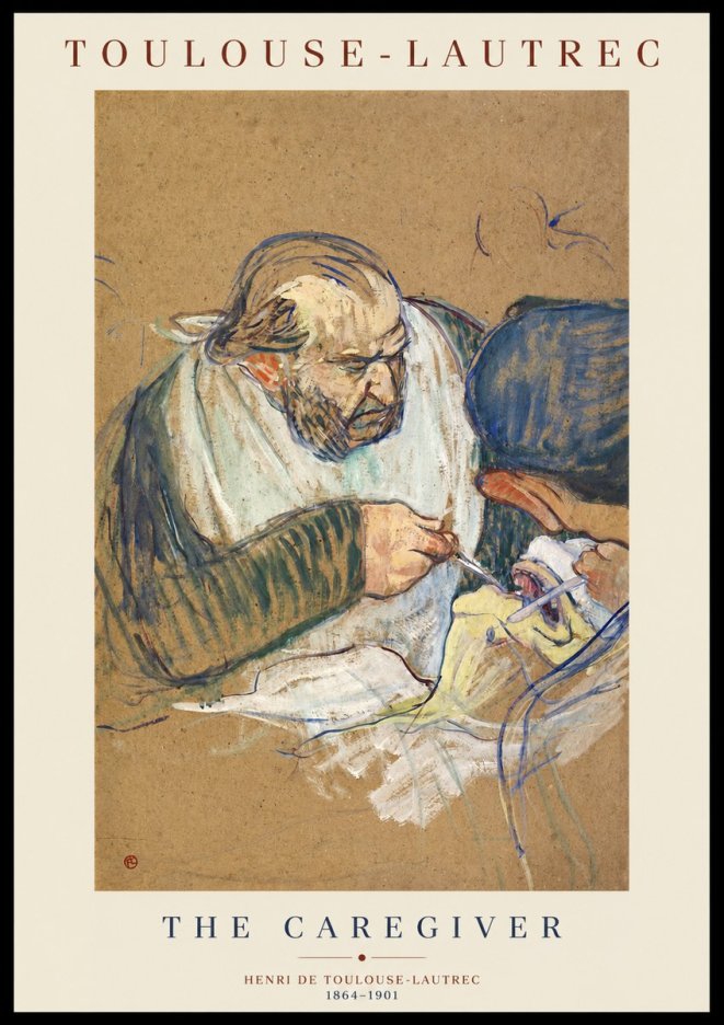 Toulouse-Lautrec The Caregiver No1 - Plakat