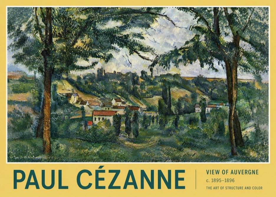 Paul Cézanne View of Auvergne No4 - Plakat