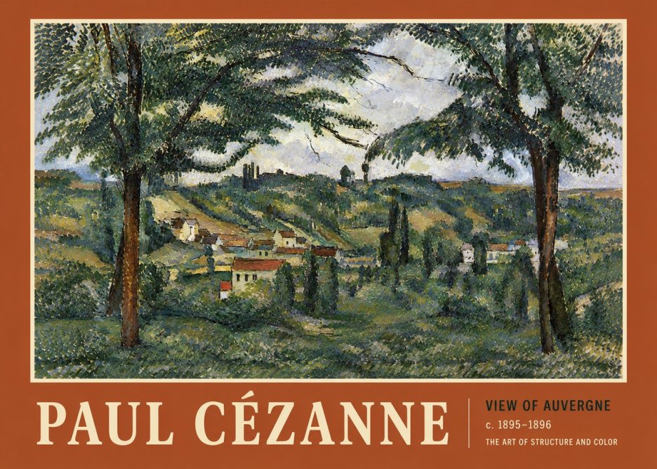 Paul Cézanne View of Auvergne No5 - Plakat