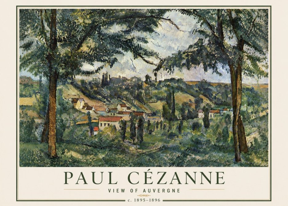 Paul Cézanne View of Auvergne No6 - Plakat