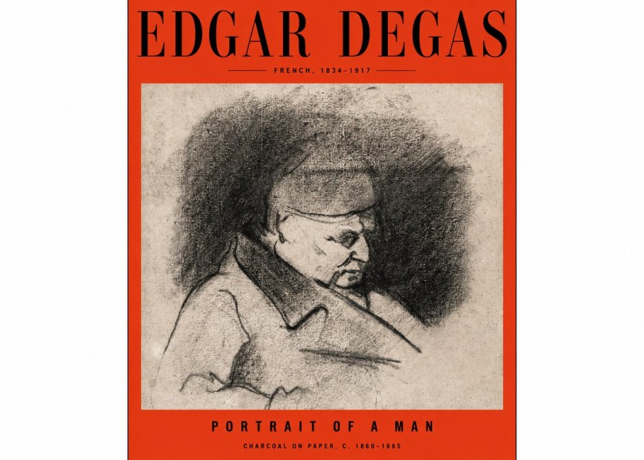 Edgar Degas Portrait of a Man No2 - Plakat