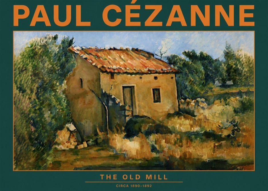 Paul Cézanne The Old Mill No2 - Plakat