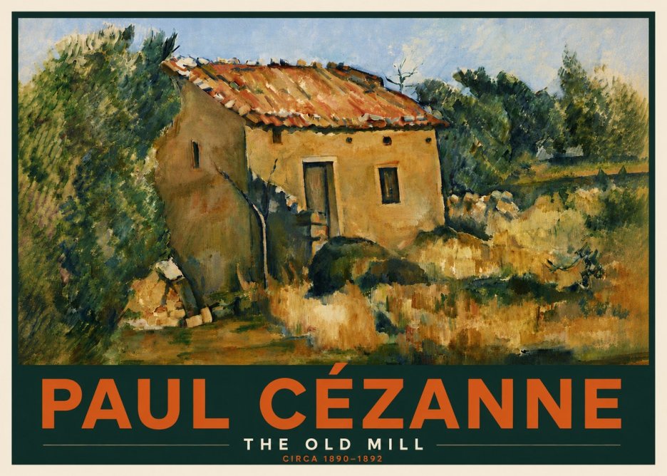 Paul Cézanne The Old Mill No6 - Plakat