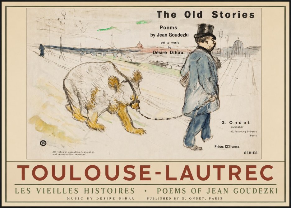 Toulouse-Lautrec Les Vieilles Histoires II No2 - Plakat