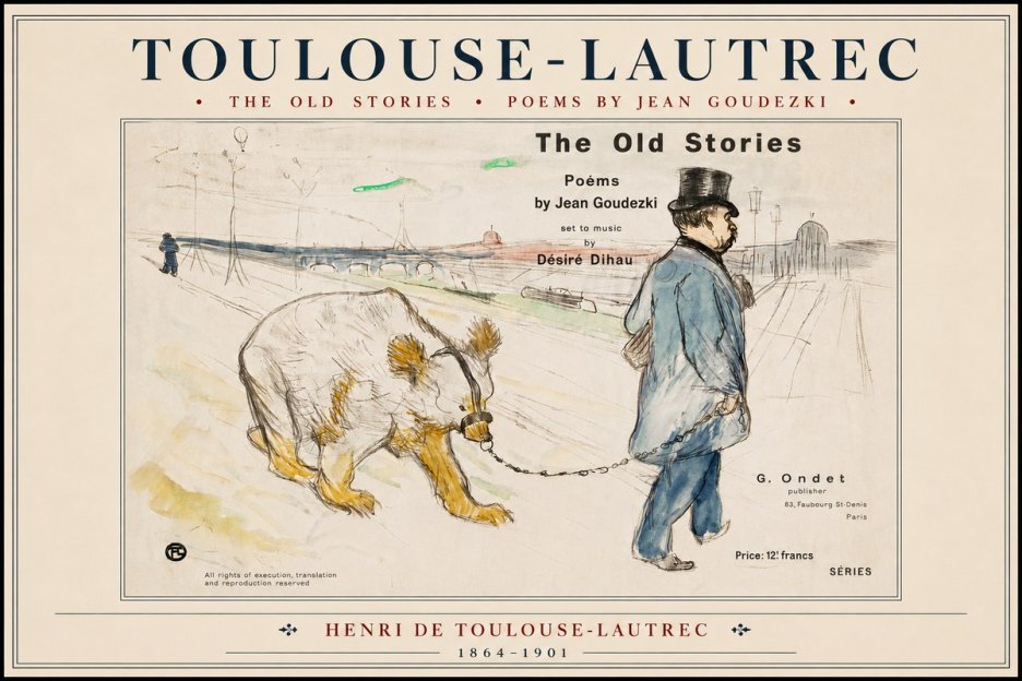 Toulouse-Lautrec Les Vieilles Histoires II No4 - Plakat
