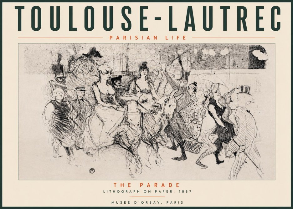 Toulouse-Lautrec The Parade No4 - Plakat