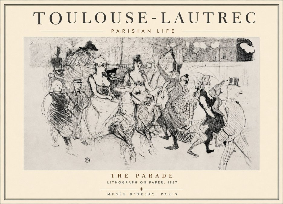 Toulouse-Lautrec The Parade No6 - Plakat