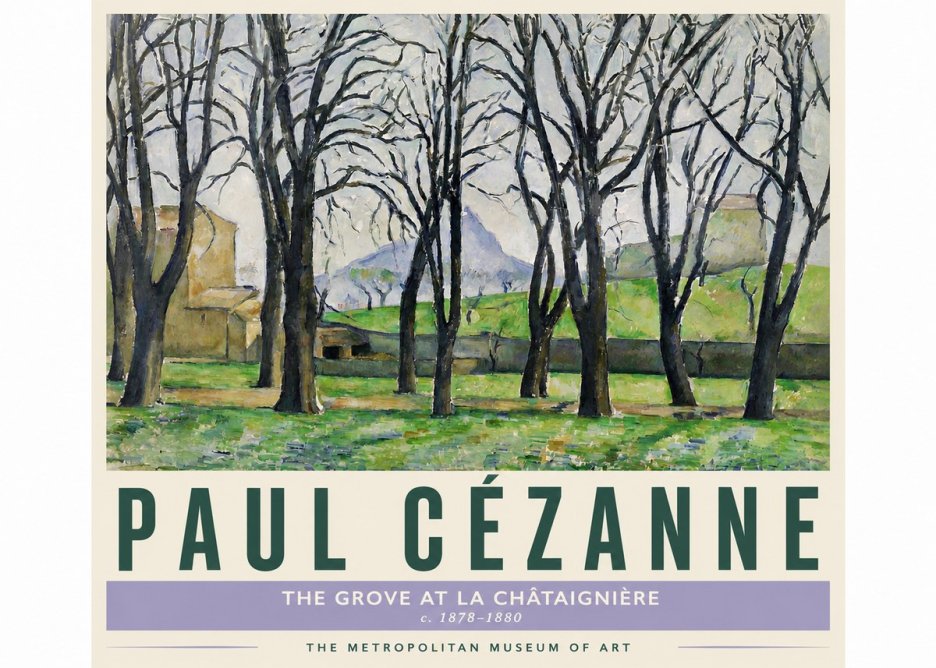 Paul Cézanne The Grove at La Châtaignière No4 - Plakat