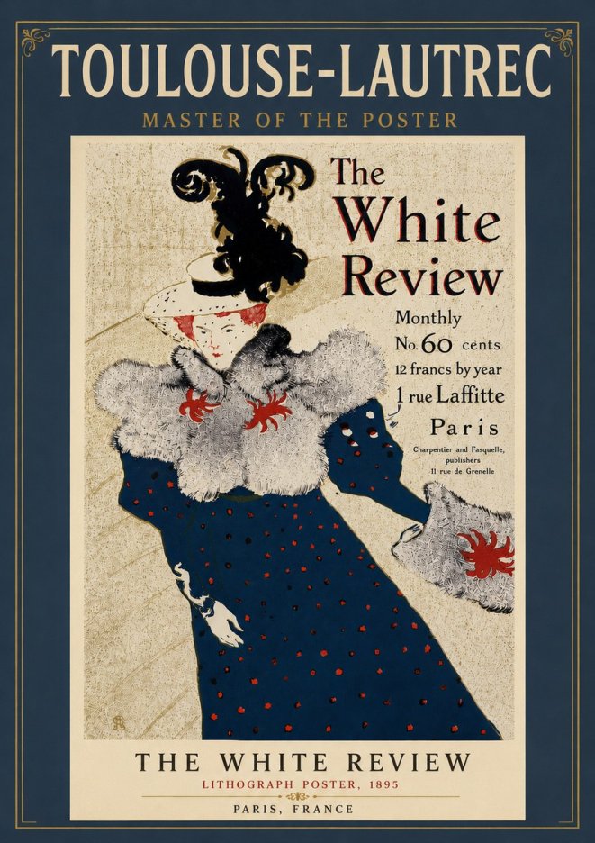 Toulouse-Lautrec The White Review No5 - Plakat