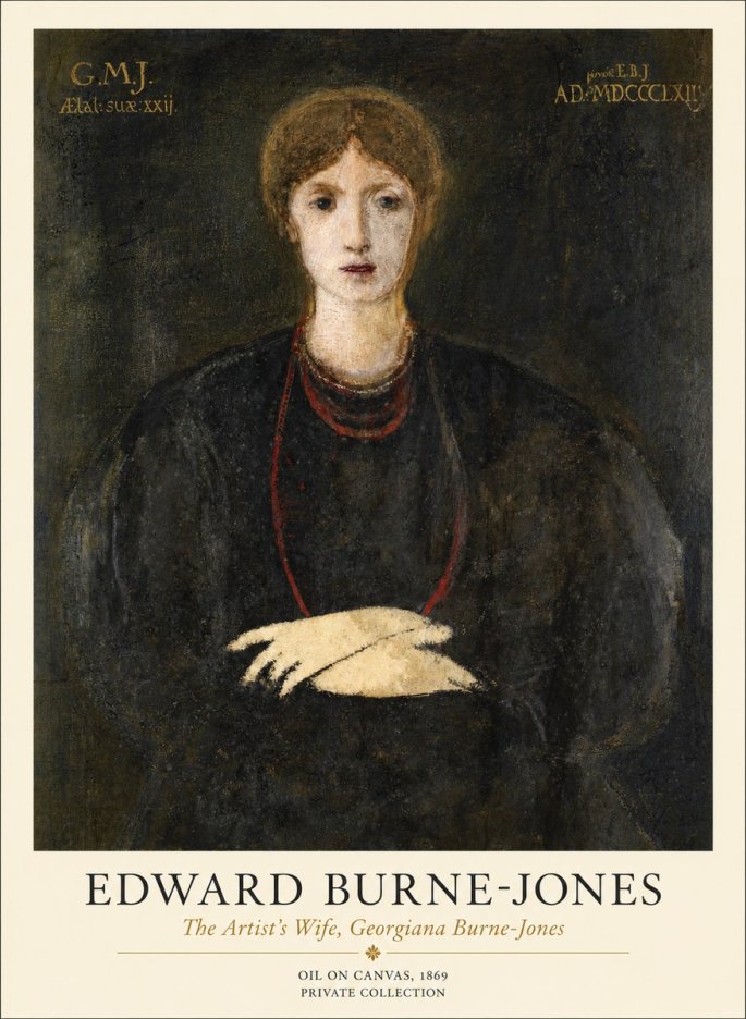 Edward Burne-Jones The Artist's Wife, Georgiana Burne-jones No1 - Plakat