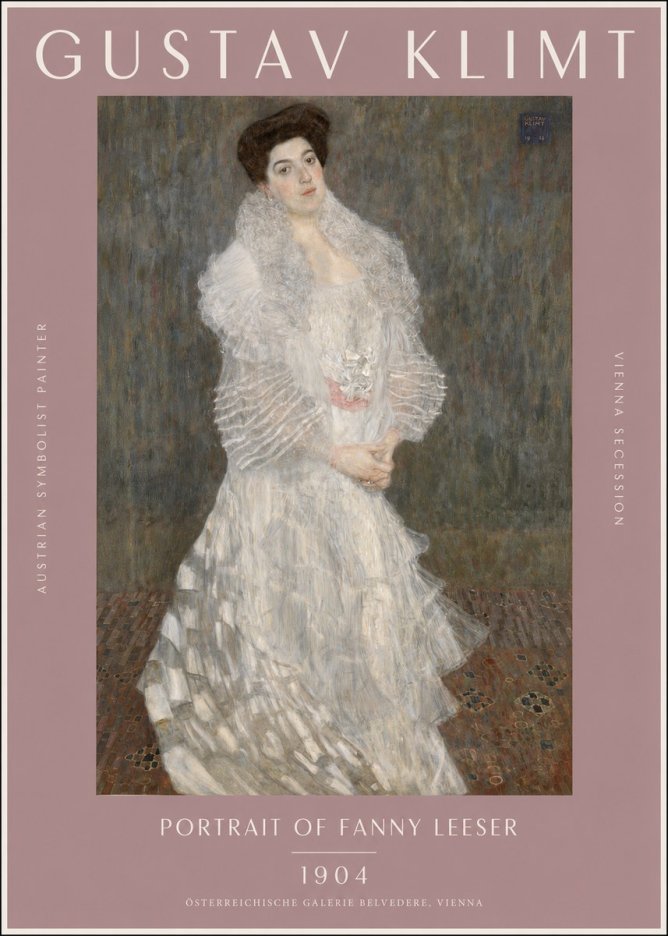 Klimt Portrait of Fanny Leeser No2 - Plakat