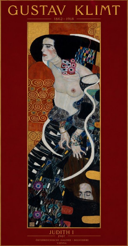 Klimt Judith I No2 - Plakat