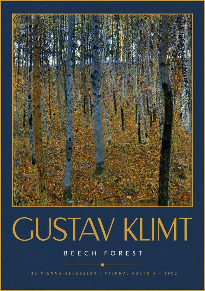 Klimt Beech Forest No6 - Plakat